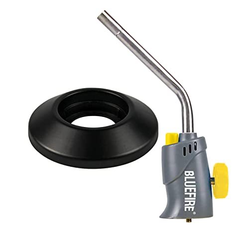 Bluefire Mrs-7014A Trigger Start Gas Welding Propane Torch Head Specially For Mapp Fuel+Propane Mapp Map Pro Handheld Torch Gas Cylinder Bottle Stand Base #TOP11