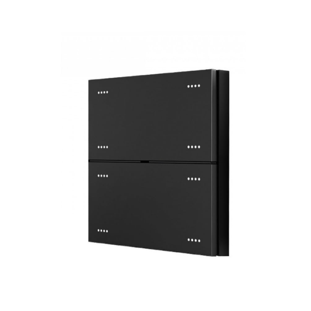 Tuya Zigbee Interruptor Inteligente de 8 teclas Interruptor de Sincronización de 10A Control Inteligente por Voz para el Hogar funciona con Gateway AC110-220V 300W (Black)