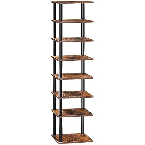 HOOBRO Tall Narrow Shoe Rack for Small Spaces Cover