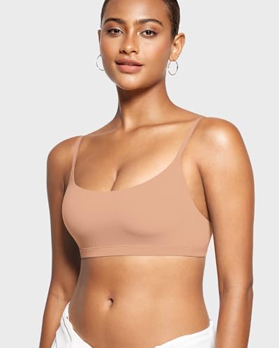 Image of INLYRIC Women's Inbarely Bralettes Cami Bras No Underwire Wireless Seamless Unlined Comfort Sports Bra