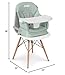 Jeep Milestone 6-in-1 High Chair by Delta Children - High Chair Converts to Stool, Booster Seat, Toddler Chair, Activity Table and Desk and Chair, Sage Green