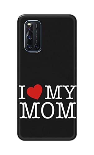 Image of PRINTFIDAA I Love My Mom Hard Back Cover for Vivo V19 Back Cover -(P6) KAT1006