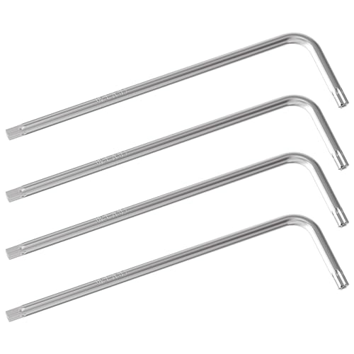 FOCMKEAS 4 Pcs T40 Long Tamper Proof Torx Key Bit Wrench