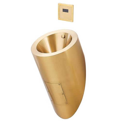 自動センサー付き高効率壁掛け式ステンレス製小便器 - 商業用公衆トイレに最適 環境に優しい洗浄システムと衛生的なデザイン