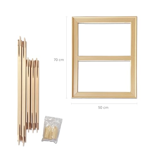 Miniatura 2 de Bastidor Para Lienzo 50x70 Cm - Fácil Montaje Y Tensado Manual, Incluye Cuñas De Tensión, Robusto Y Estable - Ideal Para Artistas Y Pintores, Disponible En Varios Tamaños. No Incluye Lienzo.