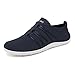 Produktbild Merdoo Barfußschuhe Damen Herren Bequeme Barfuss Schuhe Damen Slip On Sneakers Weich Sportschuhe Leicht Turnschuhe rutschfest Laufschuhe Atmungsaktiv Barfussschuhe Walkingschuhe Dunkelblau 39EU