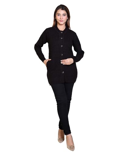 Image of Grand Line Winter wear Acrylic Lady Cardigan /Sweater for Casual and Evening outings