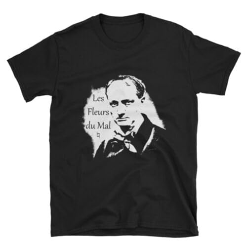 T-shirt Les Fleurs du Mal Baudelaire le cadeau idéal pour amateurs de poésie