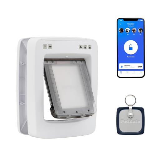 PetSafe SmartDoor Intelligente Haustiertür - App-gesteuert, Selektiver Zugang, Energieeffizient - Mittel