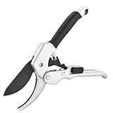 Sewroro Forbici da Potatura per Giardinaggio Molla Elastica Cesoie per Rami Antiscivolo Blocco di Sicurezza Utensili da Taglio Professionali per Esterno e Potatura di Piante e Alberi