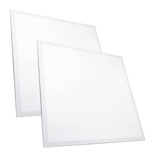 LED ATOMANT Pack 2x Panel LED Empotrable 60x60cm 48W, CCT (Selector de Color Blanco Calido, Neutro y Frio), 5000 Lumenes, Driver incluido