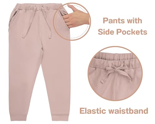 GUISBY Kids Toddler Boys Girls Pajamas Sets, Daily Snug Fit Sweatshirt 2 Piece Sets2