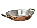 CopperGarden Paella Pfanne 16 cm mit Griffen für 1 Person I Kupferpfanne mit feiner Edelstahlbeschichtung zur idealen Wärmeleitung/-verteilung I Platzsparende & langlebige Paellapfannen