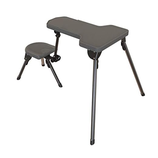 Caldwell Stable Table Lite Ambidextrous Fully Collapsible Rotating All-Weather Shooting Rest for Outdoor, Range, Shooting and Cleaning