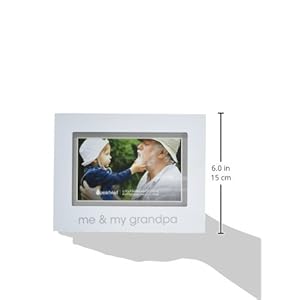 Pearhead Me and My Grandpa Sentiment Baby Picture Frame, Baby Keepsake Photo Frame, Gender-Neutral Baby Nursery Décor, Grandparents Gift, White Pearhead Me and My Grandpa Sentiment Baby Picture Frame Baby Keepsake Photo Frame Gender Neutral Baby Nursery Decor Grandparents Gift White