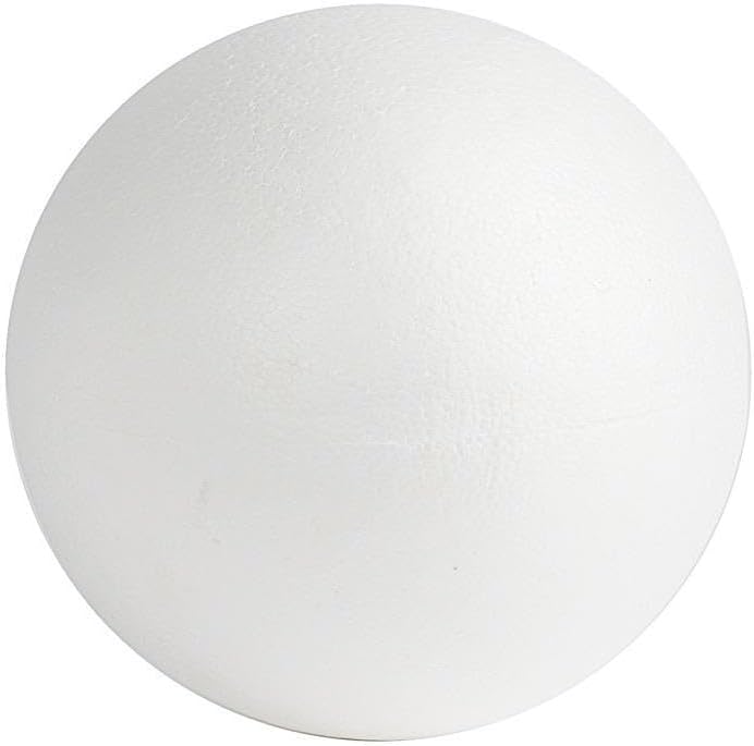 2 pcs 10-Inch White Foam Extra Large Balls | 10" Round Foam Ball for Crafts DIY Kids Art School Projects Wedding Birthday Party Home Decorations Wholesale Supplies