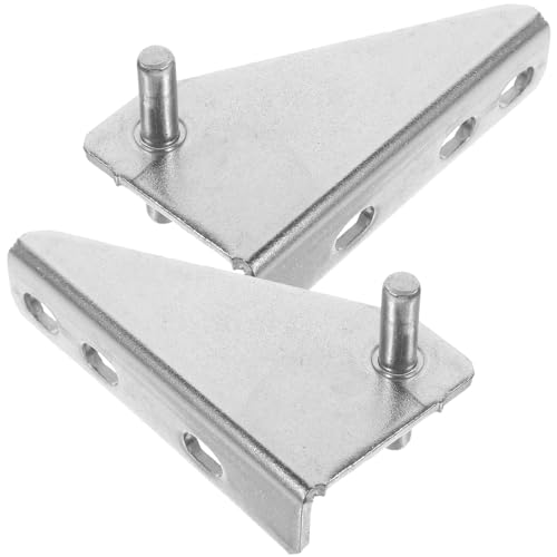NUOBESTY 2 Piezas De Repuesto Para Eje De Puerta De Congelador Bisagras De Repuesto Para Refrigerador Acero Inoxidable Plateado