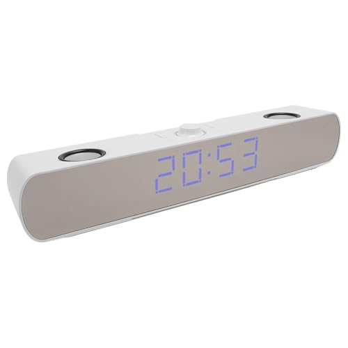 Zunate Bluetooth Speakers Desktop PC Soundbar, HiFi Stereo USB Wired AUX in Gaming Speaker – Built in Subwoofer, Alarm Clock, FM Radio for Laptop PC (White), Zunatea3gw02dut1-12 Zunate Bluetooth Speakers Desktop PC Soundbar, HiFi Stereo USB Wired AUX in Gaming Speaker – Built in Subwoofer, Alarm Clock, FM Radio for Laptop PC (White), Zunatea3gw02dut1-12