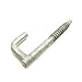 Wire Rope Cable Support Utility Hook 5/16â€ Diameter 3-1/2â€ Length, Galvanized Steel Drive Hook (10 Pack)