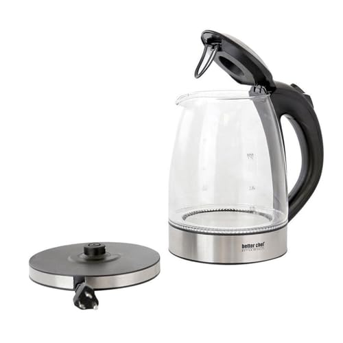 Hervidor eléctrico Better Chef 1.7 L vidrio y acero miniatura 2
