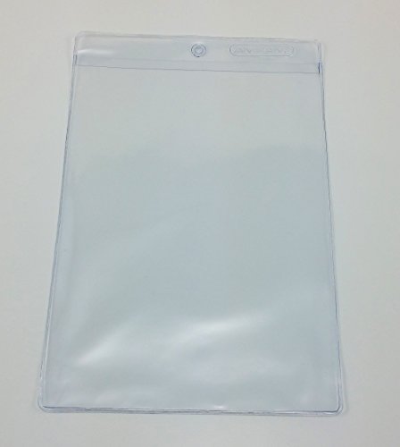 Amram Vinyl Tag Holders and Envelopes 6 Inch x 9 Inch 50 Pieces Includes 100 Pieces of Cable Ties