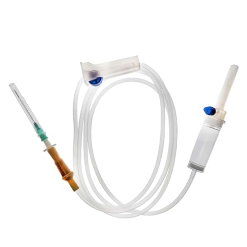(15PCS) IV Tubing Set practice extension start kit catheter Sterile Individual Packaging Bag for Lab and Pets Veterinary