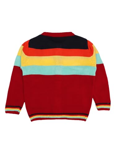 Image of CHKOKKO Boys Woolen Round Neck Sweaters Winter Sweatshirts