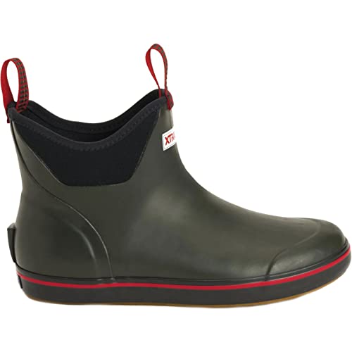 Image of XTRATUF 6 inch Men's Ankle Deck Boot - Lightweight, 100% Waterproof Rubber Footwear - Non-Marking, Slip-Resistant Outsole - Moisture-Wicking Liner