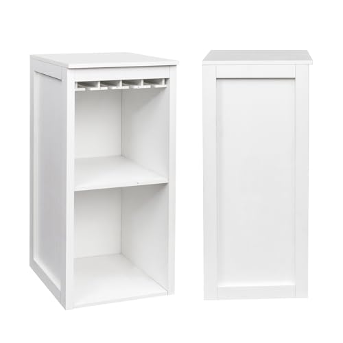Gabinete modular blanco para bar de vinos con estantes miniatura 6