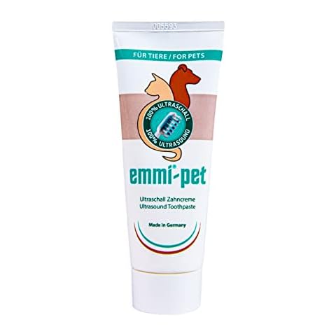emmi®-pet 1x Hunde-Zahncreme für Ultraschall-Zahnbürste I Hunde-Zahnpasta geeignet für alle Hunderassen jeder Größe & jeden Alters I Vegan, frei von Nanomaterialien & Mikroplastik I Ohne Tierversuche Cover