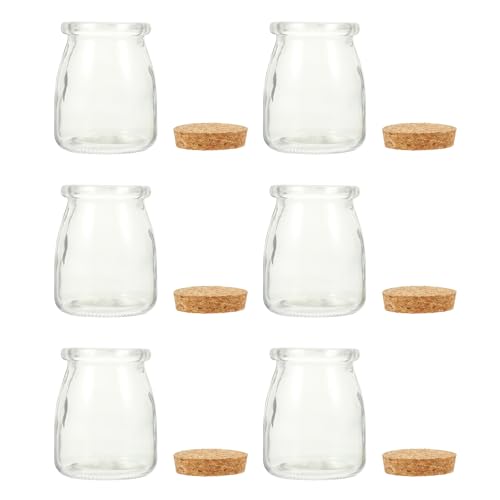 HIAKDOFT 6�Z�b�g �K���X�r �[���[�z���_�[ ���ۑ����[�O���g�{�g�� 200ml �H�i�e�� �L�b�`�����[�p �����^�т₷���R���e�i�Z�b�g