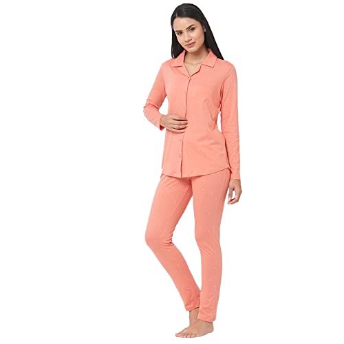 Image of Sweet Dreams Women's Cotton Printed Night Suit Set