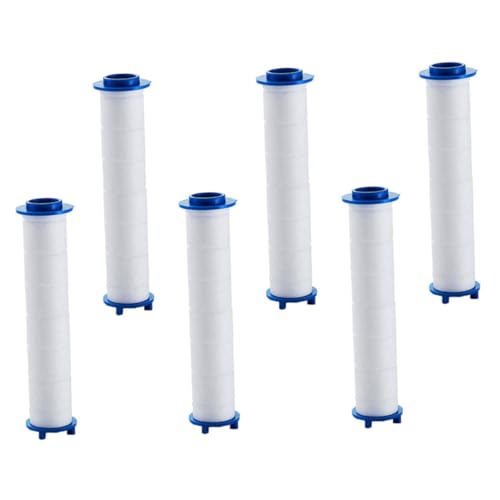 Happyyami 6Pcs High Pressure Shower Replacement Filter Filter for Household Use Filter to Easy to Clean and Replace