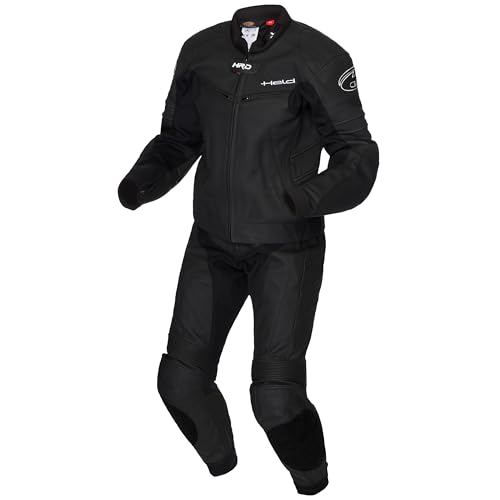 Held Spire Lederkombi 2-tlg. - 100% Rindleder - Soft-Protektoren - Schwarz