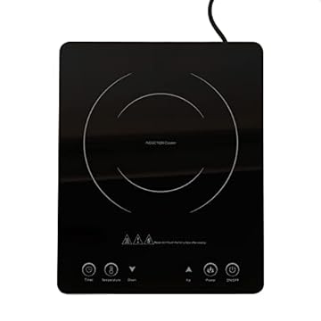 Leisurewize – 230v UK Plug Portable Induction Hob | Adjustable Wattage Settings | Tempered Glass | 60°c to 270°c | Automatic Shut Off | Adjustable Time Settings | LW613