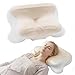 Klyvvo Nackenkissen Kopfkissen, Memory Foam Kissen, Ergonomisches Nackenstützkissen, Bequemes Pillow Stützendes Nackenkissen mit Atmungsaktiv Bezug für Seiten, Rücken & Bauchschläfer, (1er Pack, Gold)