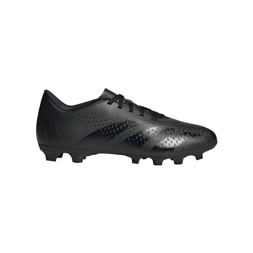 adidas Unisex Predator Accuracy.4 Flexible Ground Soccer Shoe, Black/Black/White, 10 US Men