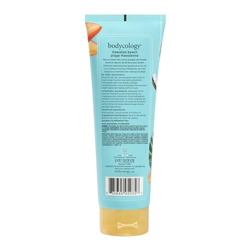 Bodycology Shea Butter Body Cream, Hawaiian Beach, 8 oz