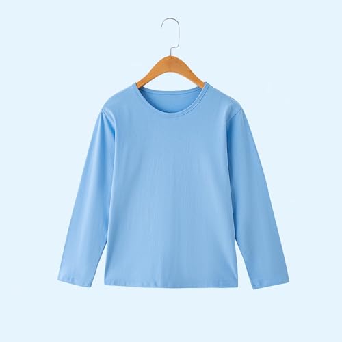 Toddler Long Sleeve Bottom Sweatshirt Round Neck Basic Autumn Top High Elastic Cotton Pullover Stretch Sweatshirts2