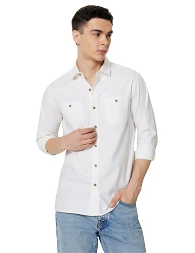 Image of Symbol Premium Men's Casual Oxford Double Pocket Shirt - Regular Fit | Full Sleeve | Pure Cotton (Available in Plus Sizes)