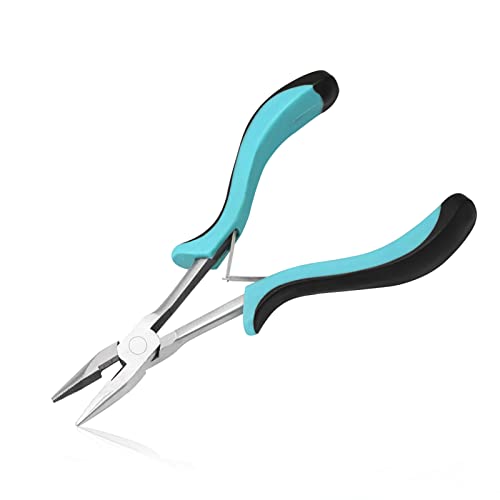 Image of Mini Long Reach Long Nose Pliers With Cutter 6 Inches Jewelry Making Pliers Beading Clamping Wire Bending Repair Tool Cutting Plier for Jewelry Making Handicraft Repairing