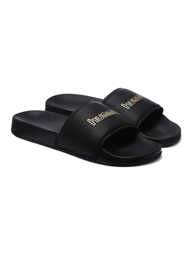 Image of hummel CLASSIC MEN SLIDERS Comfortable Cushioned Sole Arch Support Durable Lightweight Flexible Trendy Style Flip flops and Slippers Slides for Men Daily use Chappal