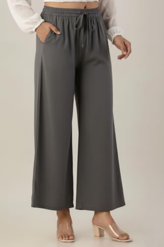 Image of Moirai Super Soft Viscose Rayon Palazzo Pants for Women Relaxed & Regular Fit Solid Palazzo for Women & Girls Casual Ethnic Wear