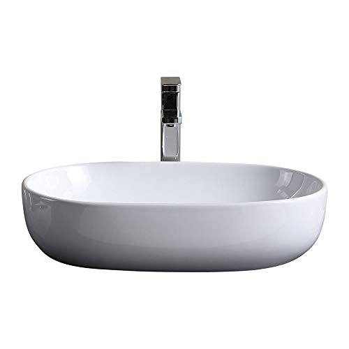 Fine Fixtures Vitreous China Vessel Sink- Oval Shape Mv2316Te #TOP15