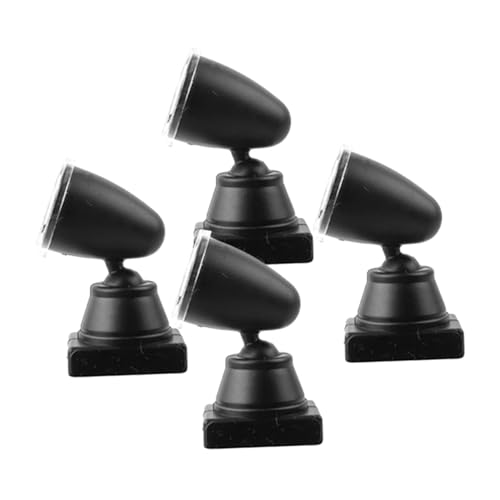 Garneck 4pcs Miniature Traffic Light Model for Railroad Sand Table Mini Landscape Light Decor for Model Train