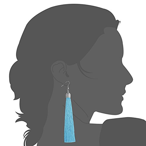 Sailimue 3 paia di orecchini lunghi da donna con