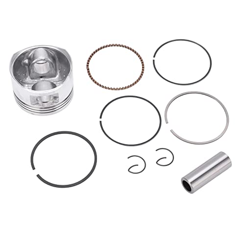 Aramox Conjunto de anéis de pistão, kit de montagem de pistão anéis de pistão de motor de liga de aç