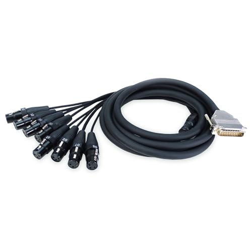 Câble multicore Sub-D DB-25 keepdrum sna55-8 avec fiches blindées 8 XLR 3m