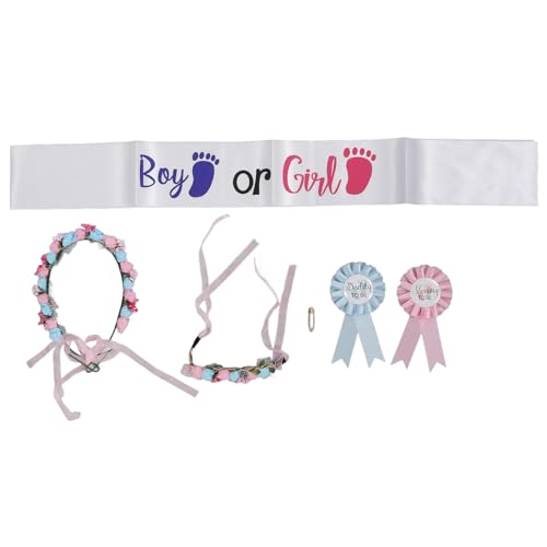 Niño niña género Diadema decoración Faja Maternidad género Faja cinturón para Embarazo Prop