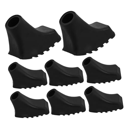 HONMEET Hiking Pole Replacement Caps Trekking Pole Caps Nonslip PVC Base Pads Walking Cane Protectors for Hiking Camping